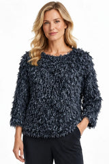 Shaggy knit top