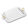 Silver and brass tray