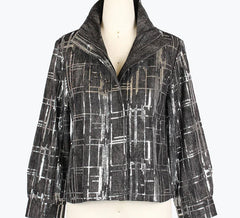 Sequined denim jacket