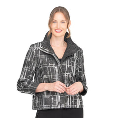 Sequined denim jacket