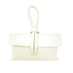 Leather wristlet bag