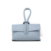 Leather wristlet bag