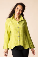 Chartreuse "shacket"