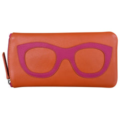 Leather eyeglass case