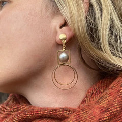 Saturn earrings