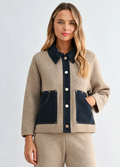 Knit sweater jacket