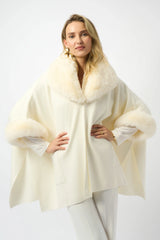 Faux fur cape