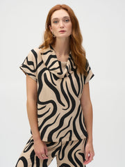 Abstract print top