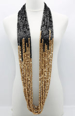 Wood beads scarf/necklace