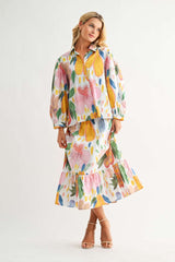 Tropical top and skirt