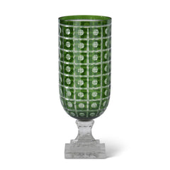 Green dot vase or hurricane globe