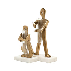Set of 2 sculpture vases