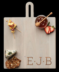 Monogrammed charcuterie board