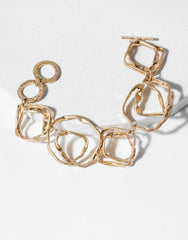 Gold link bracelet