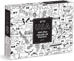 Color-in USA puzzle