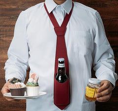 Beer holder necktie
