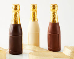 Chocolate champagne bottle