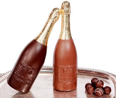 Chocolate champagne bottle