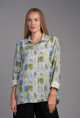 Leaf pattern shirt