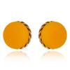 Macaron clip earrings