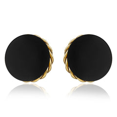 Macaron clip earrings