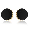 Macaron clip earrings