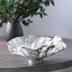 Polished metal bowl