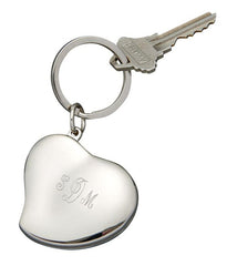 Heart locket key ring