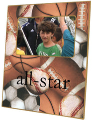 Sports picture frame