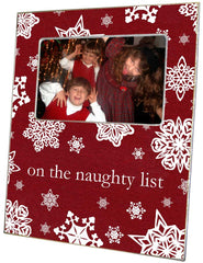 Snowflake picture frame