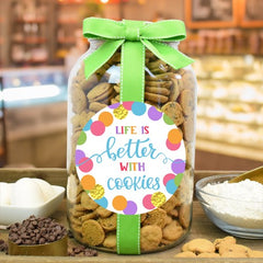 4 lg. jars Mini chocolate chip cookies