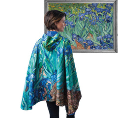 Van Gogh Irises rain cape