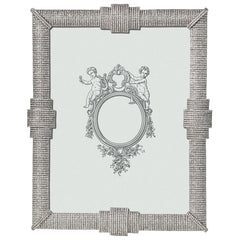 Pewter and crystal frame