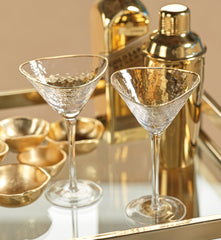 Set of 4 martini glasses