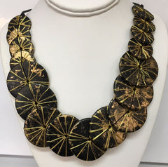 Black and gold necklace