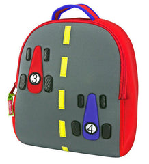 Race car backpack