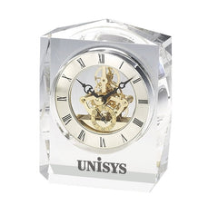 Crystal trophy clock