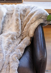 Faux fur throw