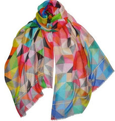 Colorful geo scarf