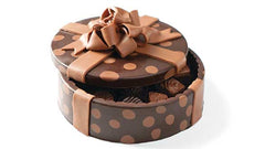 Chocolate polka dot box