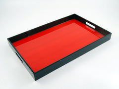Lacquered wood tray