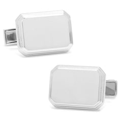 Personalized sterling silver cufflinks