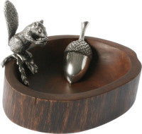Squirrel nut bowl with scoop