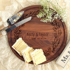 Personalized walnut cutting board