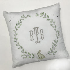 Monogrammed pillow